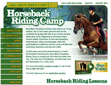 Tablet Screenshot of brynmawrridingcamp.com